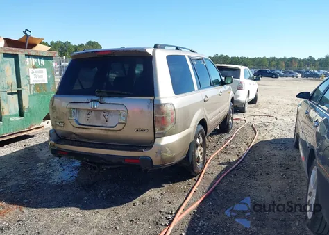 2007 Honda Pilot Ex-L из США, поврежденный, VIN 5FNYF18597B017527